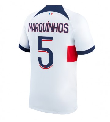 Maillot de foot Paris Saint-Germain Marquinhos #5 Extérieur 2023-24 Manches Courte